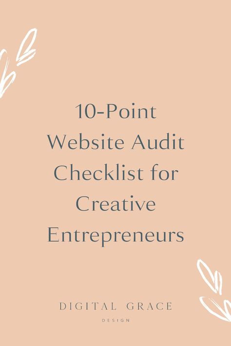 Auditing your website is an easy thing to forget when you spend all your time serving clients and keeping up with the day-to-day operations of your small business. But it must e done and using my 10 point checklist is a super simple way to do it! #WebsiteAudit #WebsiteChecklist Website Audit Template, Small Business Website Tips, Website Audit Checklist, Website Checklist, Small Business Website Design, Website Audit, Launch Checklist, Business Website Design, Website Launch