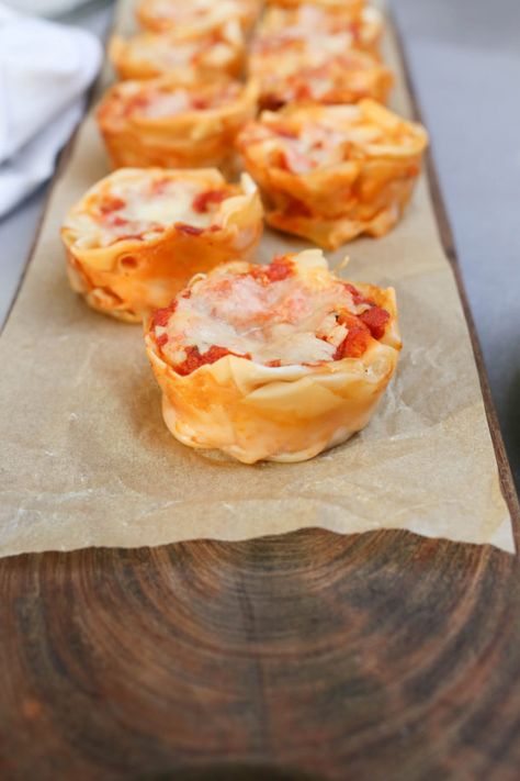 Lasagne Cupcakes Recipe | Pamela Salzman & Recipes Lasagne Cupcakes, Lasagna Cupcakes, Lasagna Cups, Pizza Cupcakes, Rustic Recipes, Meatless Dinner, Easy Eat, Cupcakes Recipe, Steelers Fan