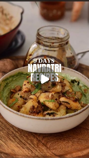 Rekha Kakkar on Instagram: "Welcome to Day 4 of my 9-day Healthy Navratri cooking challenge!

🥗 Water Chestnut Salad 🥗 

It’s packed with health benefits and SO DELICIOUS 😋 

🍃Healthy 
🍃gluten-free 
🍃Higher in Protein and Fiber 
🍃Better Glycemic Control 
🍃antioxidants for good skin 

Potatoes and Sabudana is most popular combination during Navratri but also makes you hungry super fast. 

This healthier sweet potato chaat will keep you full for
longe, and is much better than Sabudana potatoes and tastes delicious.

Follow along for a series of flavorful, healthy recipes each day!

#navratri #navratrispecial #vrat #recipe #cooking #Navratri2024 #fasting #cookingreels #easyrecipes ##sweetpotato #food #fallrecipes #navratrifood #healthyrecipes #noonionnogarlic #yummyrecipes #foodie #fo Water Chestnut Salad, Water Chestnut Recipes, Chestnut Salad, Vrat Recipe, Potato Chaat, Navratri Recipes, Chestnut Recipes, Water Chestnut, Cooking Challenge