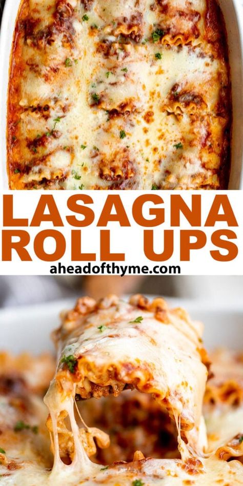 Rolled Up Lasagna Recipe, Pioneer Woman Lasagna Roll Ups, Rolled Lasagna Recipe With Meat, Roll Up Lasagna Recipe, Lasagne Roll Ups Easy, Lasagna Rolls Recipe With Ricotta, Lasagne Rollups, Roll Up Lasagna, Best Easy Lasagna Recipe