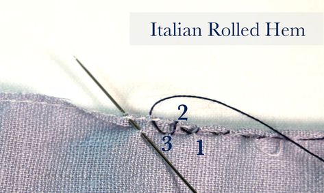 how to sew a narrow rolled hem and a narrow hem by sewing machine Hem By Hand, Sewing Hems, Costume Venitien, Tailoring Techniques, Couture Sewing Techniques, Techniques Couture, Sewing Stitches, Small Sewing Projects, Heirloom Sewing