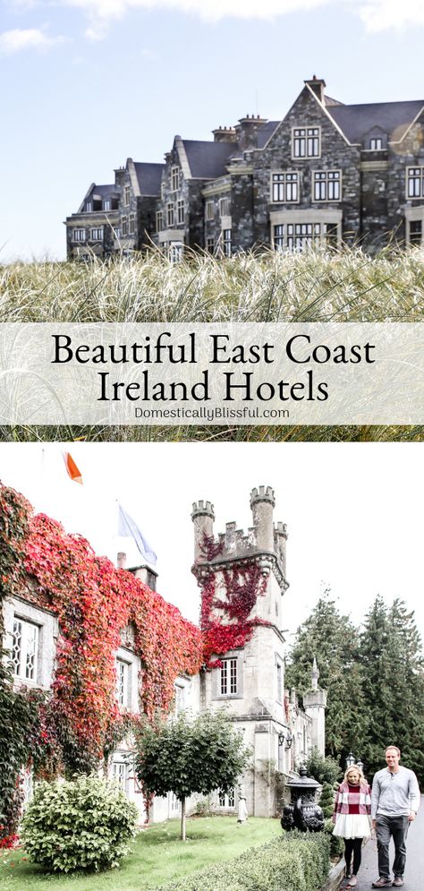 Two beautiful east coast Ireland hotels that will make your Ireland trip extra special & memorable! Ireland Coastline, Ireland People, Backpacking Ireland, Ireland Culture, Ireland Hotels, Ireland Weather, Ireland Beach, Travel English, Ireland Fashion