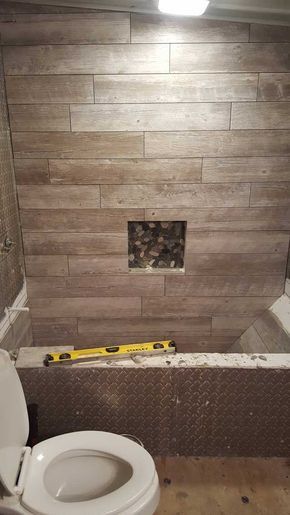 Just Finished the Custom Shower/Bathtub in my apartment. All made out of tile. - Imgur Bathtub Diy, Custom Bathtub, Diy Bathtub, Condo Bathroom, Bathtub Tile, Baths Interior, Bathroom Tub Shower, Shower Bathtub, Roman Tub