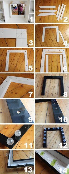 25 Beautiful DIY Vanity Mirror that is Easy and Cheap to do. Most of this projects can be done under $35! Check it out.    Vanity Mirror | Diy Vanity Mirror | Vanity Mirror Ideas | Beautiful Vanity Mirror Diy Makeup Organizer, Dressing Room Mirror, Diy Makeup Vanity, Makeup Station, Makeup Organization Diy, Makeup Organization Vanity, Makeup Table Vanity, Diy Vanity, Vanity Room