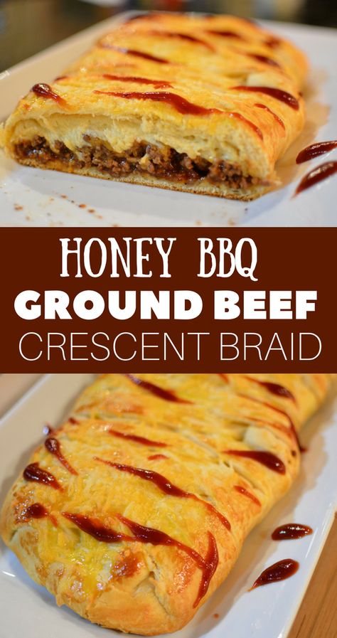 ground beef recipe | crescent braid | easy weeknight dinners | refrigerated pillsbury dough #recipes #dinnertime #bbq #groundbeef Recipes With Ground Beef And Crescent Rolls, Croissant Recipe Pillsbury Dinners, Cresent Roll And Ground Beef Recipes, Ground Beef Croissant Recipe, Cresent Roll Sheet Recipes Dinners, Ground Beef And Croissant Recipes, Crescent Roll Dough Sheet Recipes, Dinner Ideas With Crescent Rolls Ground Beef, Ground Beef Crossiant