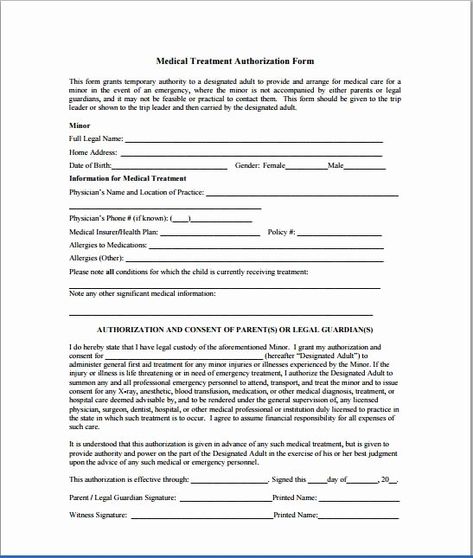 Consent to Treat form Template Fresh Sample Child Consent forms Templates Consent Forms Templates, Medical Consent Form Children, Daycare Paperwork, Medical Form, Form Letter, Employee Evaluation Form, Job Letter, Medical Binder, Daycare Forms