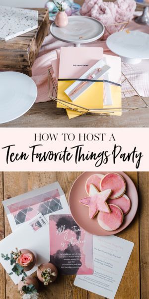 How to Host a Teen Favorite Things Party | Ally is Thirteen! | teen birthday party ideas | birthday party ideas for girls || JennyCookies.com #teenbirthdayideas #teenbirthday #favoritethingsparty #partyideas #jennycookies Sweet 15 Party Ideas At Home, Favorite Things Birthday Party Kids, 14th Birthday Party Ideas Girl, Birthday Party Ideas For 12 Year Girl, Teenage Girl Birthday Party Ideas, My Favorite Things Birthday Party, Teen Girl Party Ideas, Thirteen Birthday Party Ideas, Girls 13th Birthday Party Ideas