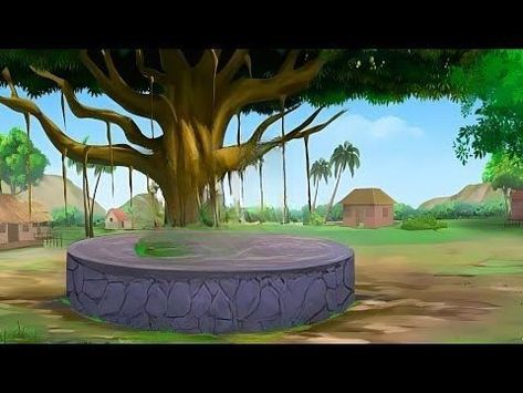 Village House Design Cartoon, Village Animation Background, Copyright Free Cartoon Background Images, Tom And Jerry Photos, Ganpati Photo, Village Scene Drawing, Village Background, Greenscreen Ideas, Free Cartoon Characters