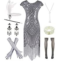 Check this out at Amazon 1920s Birthday Party Ideas, 20s Bar, 20s Accessories, Women 1920s, Prom Dresses V Neck, Gatsby Party Dress, Masquerade Dress, Sequin Costume, 20s Dresses