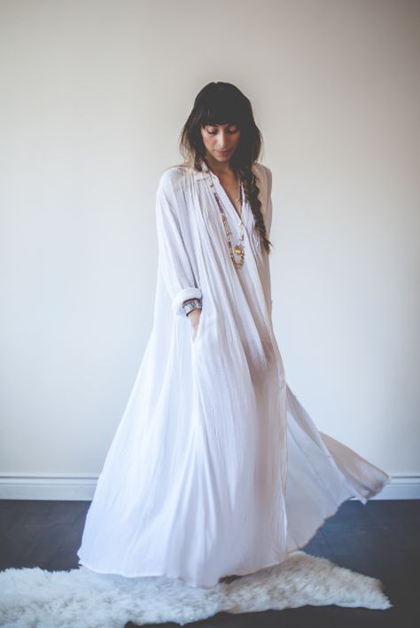 I will wear this one day soon!! Such a gorgeous gown! Meditation At Home, Post Yoga, Yoga Dress, Collar Bone, Women Yoga, Kundalini Yoga, Full Length Dress, Women Lifestyle, Yoga Studio