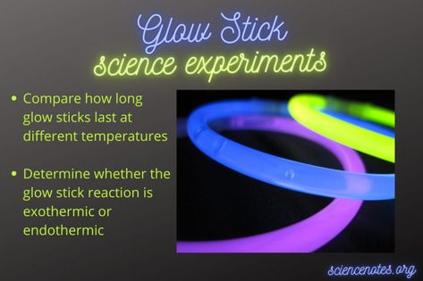 Glow Stick Science, Science Fair Experiments, Exothermic Reaction, Glow Stick, Cool Science Experiments, Science Project, Science Fair Projects, Chemical Reactions, Science Experiment