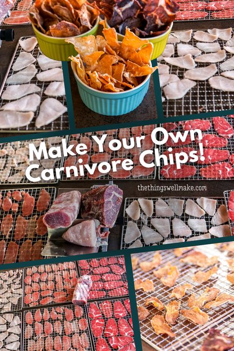 Diy Carnivore Crisps, Carnivore Crisps Recipe, Diy Protein Chips, Carnivore Tortilla Chips, Carnivore Chips Recipe, Protein Chips Homemade, Carnivore Diet Appetizers, Carnivore Snacks On The Go, Dirty Carnivore Diet