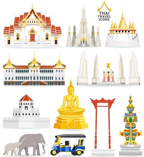 Outdoors Logo Design, Songkran Thailand, Mind Map Art, Building Silhouette, Temple Drawing, Asian Image, Temple Thailand, Thai Design, Thailand Art