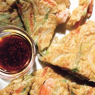 Green Onion Pancake Recipe, Pumpkin Coconut Soup, Green Onion Pancake, Onion Pancake, Popular Side Dishes, Scallion Pancakes, Savory Pancakes, Seafood Appetizers, Green Onion