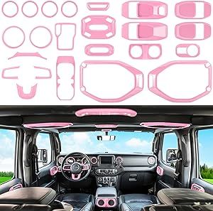 Pink Jeep, Girly Car Accessories, Jeep Wrangler Accessories, Cool Car Accessories, Dream Future, Wrangler Accessories, Dream Cars Jeep, Car Interior Design, Girly Car