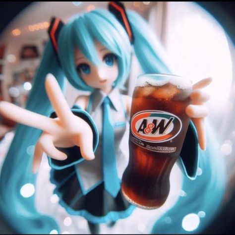 funny round circle pfp ai generated pfp drinking soda drink pop hatsune miku vocaloid pjsk anime peace sign kawaii blue hair virtual singer A&W root beer Anime Peace Sign, Circle Pfp, Kawaii Blue, Soda Drink, Miku Vocaloid, Round Circle, Root Beer, Hatsune Miku, Blue Hair