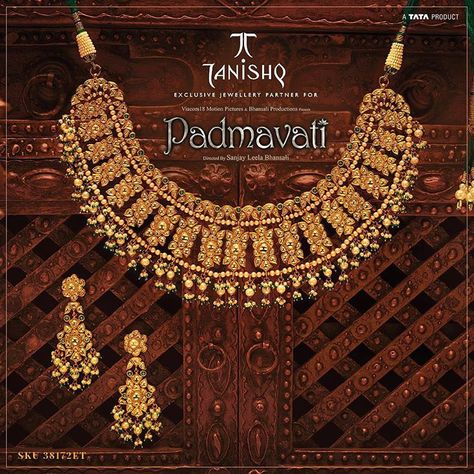 Jadau is the elaborate and extensive process of embedding gemstones in gold. Explore more of such gorgeous jewel pieces from… Tanishq Jewellery Gold Necklaces Bridal, Padmavati Jewellery, Tanishq Jewellery Gold Necklaces, Jewellery Creative, Tanishq Jewellery, Pure Gold Jewellery, Gold Jewelry Outfits, Clean Gold Jewelry, Buy Gold Jewelry