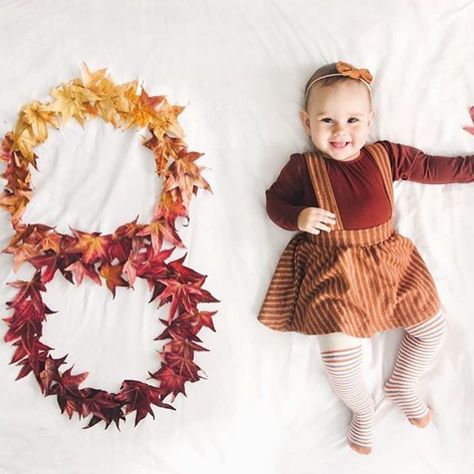 Cutest 8 month old ever in our stripe skirt getting low on stock on these, snag fast and with free shipping until midnight (code: VETDAY) #finandvince 8th Month, Fall Baby Pictures, Girl Christmas Outfit, 8 Month Baby, Foto Kids, Monthly Baby Pictures, Monthly Pictures, Baby Milestone Photos, Monthly Baby Photos