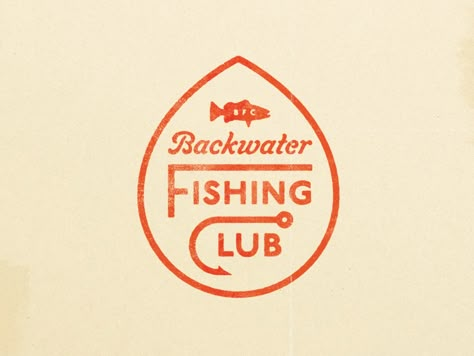 Backwater Fishing Club Badge by Joseph Ernst on Dribbble Seafood Design, Bd Design, Lake Design, Outdoor Logos, Decor Logo, Fish Graphic, Club Badge, Branding Inspo, Fish Logo