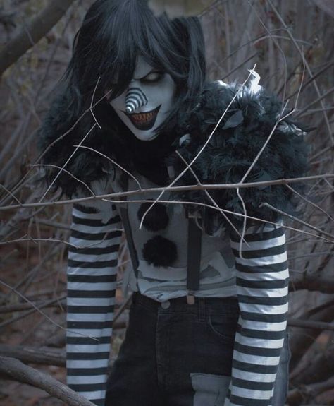 Laughing Jack Aesthetic, Laughing Jack Cosplay, Laughing Jack Fanart, Jack The Killer, Clowncore Outfit, Jack Creepypasta, Es Pennywise, Creepypasta Cosplay, Creepy Pasta Family