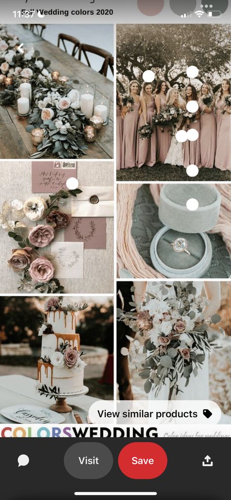 Dusty Rose Fall Wedding, Rose Fall Wedding, Green Fall Weddings, Fall Wedding Colors, Dusty Rose, Wedding Colors, Sage Green, Fall Wedding, Color Schemes