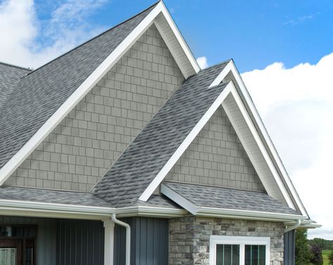 Vinyl Siding | ProVia House Siding | Siding Supplier Certainteed Cypress Vinyl Siding, Provia Siding, Gray Siding House, Vinyl Siding House, Improve Curb Appeal, Grey Siding, Siding Colors, House Siding, Vinyl Siding