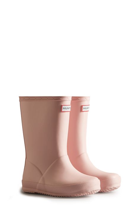 Hunter Kids' First Classic Rain Boot available at #Nordstrom Hunter Boots Socks, Hunter Kids, Hunter Boot, Humid Weather, Hunter Rain Boots, Tights And Boots, Rain Boot, Natural Latex, Boot Socks