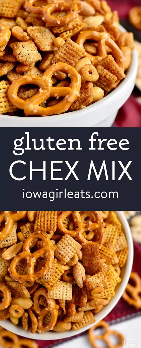 Gluten Free Chex Mix Recipes, Gluten Free Chex, Beaming Baker, Gluten Free Snacks Recipes, Patisserie Sans Gluten, Dessert Sans Gluten, Gluten Free Appetizers, Chex Mix Recipes, Raspberry Sauce