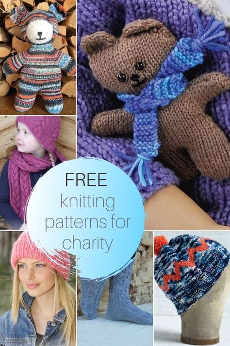 Free knitting patterns for charity Charity Knitting, Knitting Projects Free, Knitted Dolls Free, Teddy Bear Knitting Pattern, Leather Working Projects, Easy Knitting Patterns Free, Leather Working Patterns, Pet Sweaters, Knitted Toys Free Patterns