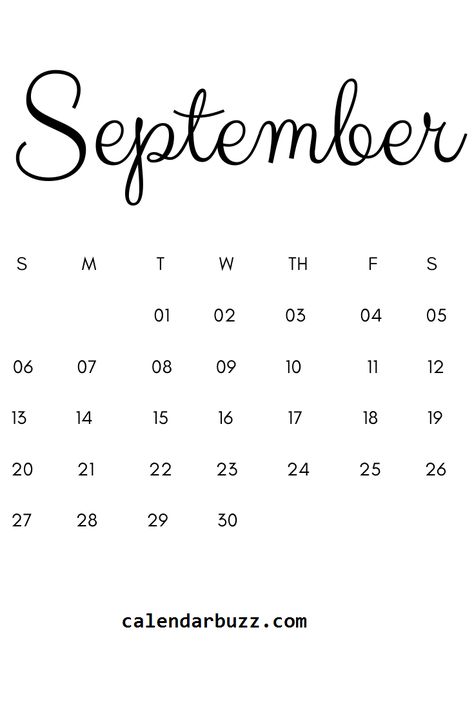 Printable Calendar Design, Wedding Times, Kalender Design, September Calendar, Minimalist Calendar, Unique Calendar, Monthly Calendar Template, Monthly Calendars, January To December