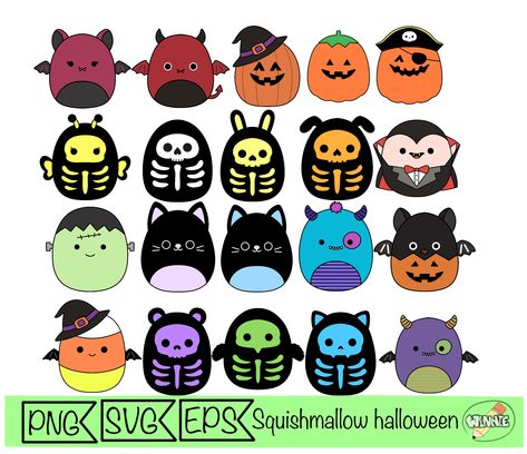 Squishmallow Drawing, Squishmallow Art, Squishmallow Png, Squishmallow Halloween, Sticker Cricut, Drawing Png, Pumpkin Clipart, Kawaii Halloween, Halloween Clipart