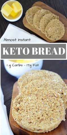 Almost Instant Keto Bread – 90 Second Bread Keto Brood, No Carb Bread, 90 Second Bread, Keto Bread Recipe, 90 Second Keto Bread, No Bread Diet, Best Keto Bread, Low Carb Diets, Carb Meals