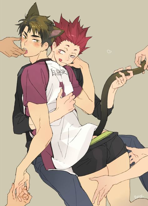 Haikyuu Ushijima, Ushijima Wakatoshi, Bokuto Koutarou, Haikyuu Funny, Hello Kitty Drawing, Haikyuu Ships, Haikyuu Manga, Haikyuu Fanart, Anime Ships