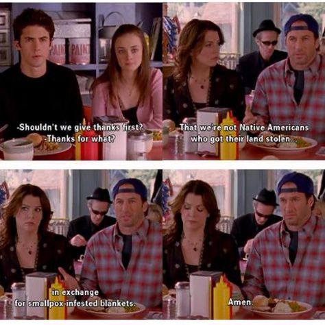 Gilmore Girls on Instagram: “What are you thankful for this #Thanksgiving? 🦃🥰 . . . . . #gilmoregirls #gilmore #gilmoregirlsquotes #holiday #dinner #thanksgivingdinner…” Luke Gilmore, Jess Rory, Rory Lorelai, Rory And Jess, Gilmore Girls Quotes, Gilmore Girls Fan, Team Logan, Lorelai Gilmore, Tv Quotes