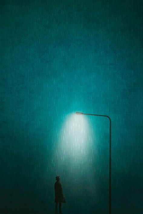 Arte Jazz, Carlos Castaneda, Arte Peculiar, Arte 8 Bits, Cicely Mary Barker, Street Light, In The Rain, Dark Art, The Rain