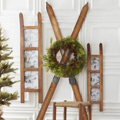 AFTER CHRISTMAS DELIGHT | Shop Sales Events Antique Farmhouse Snowshoe Decor, Bold Farmhouse, Reindeer Farm, Sled Decor, Hanging Photo Frame, Wood Sled, Cedar Wreath, Birdhouse Ornaments, Mercury Glass Christmas