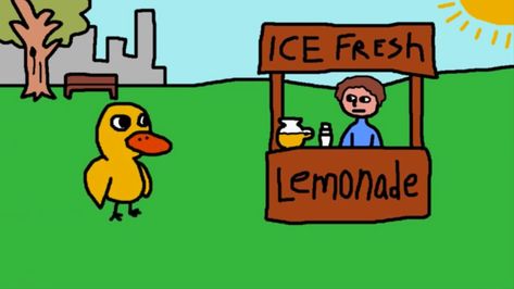 The Duck Song, Fnaf Song, Cornhole Designs, Red And Black Wallpaper, Wind Art, Duck Pins, Fresh Lemonade, A Duck, Lemonade Stand