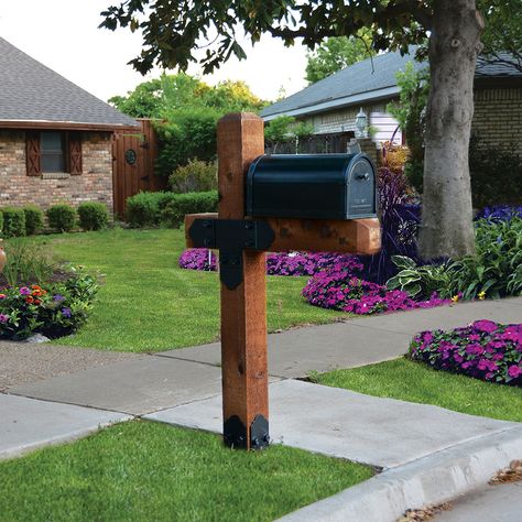 You’ve Got Mail, We’ve Got Mailbox Project Plans Mailbox Makeover, Wooden Mailbox, Ornamental Wood, Mailbox Landscaping, Diy Mailbox, Mailbox Posts, Mailbox Design, Mailbox Post, Backyard Pavilion