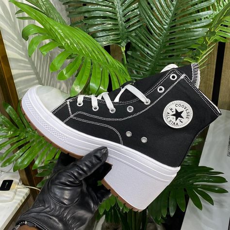 Hi-top Converse Wedge! Swipe for a live video. Size: 37-42 Price: 33,000NGN Colors: Available as seen. Kindly send a DM to place order Or click the link in bio Payment validates order Delivery takes 2-7 working days Keep up with our IG story for latest updates🌷. Kindly note that prices are relevant at time of publication and can change due to several factors. Converse Wedges, Hi Top Converse, Hi Top, Live Video, Dress And Heels, Top Sneakers, Converse, Wedges, Sneakers