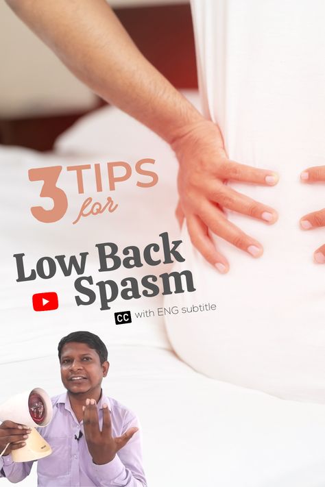 What to do if there is a spasm in low back muscles? In such a case, you should absolutely avoid exercises, but what should be done, see 3 effective tips in this video. Back Muscle Spasm Relief, Back Spasm Relief, Muscle Spasms Relief, Lower Back Dimples, Back Spasm, Back Dimples, Back Muscle, Healthy Book, Health Guru