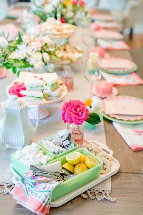 How to Host a Ladies Tea Party – Jenny Cookies Tea Party For Adults, Pretty Party Decorations, Ladies Tea Party, Host A Tea Party, Party For Adults, Cucumber Tea Sandwiches, Vintage Jadeite, Jenny Cookies, Ladies Tea