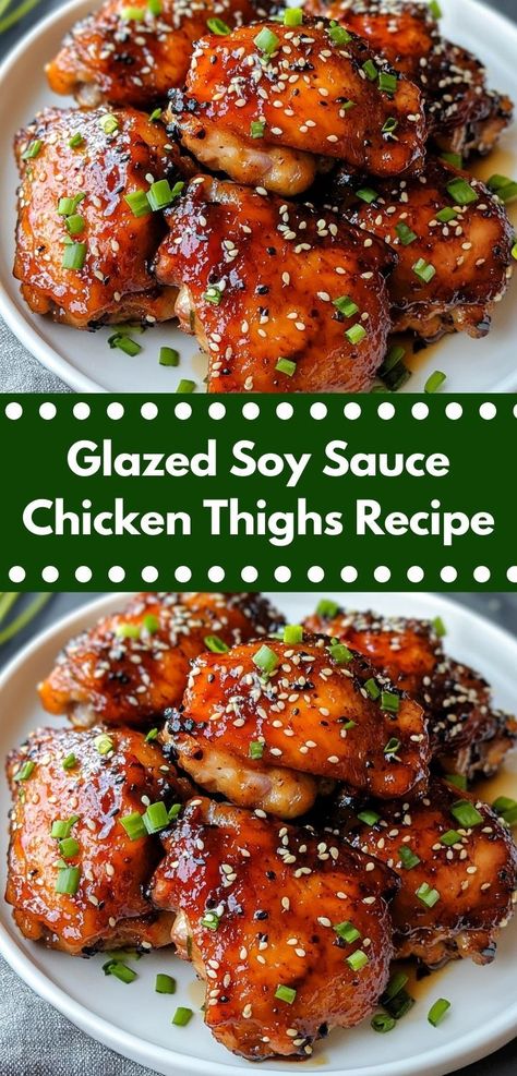 Need a quick dinner solution? Discover the simplicity of Glazed Soy Sauce Brown Sugar Chicken Thighs, an easy dinner recipe that delivers incredible taste and requires minimal prep, perfect for busy weeknights and family gatherings alike. Brown Sugar Chicken Thighs, Recipes With Soy Sauce, Brown Sugar Chicken, Soy Sauce Chicken, Chicken Thighs Recipe, Thighs Recipe, Crockpot Dishes, Beef Recipes For Dinner, Chicken Recipes Casserole