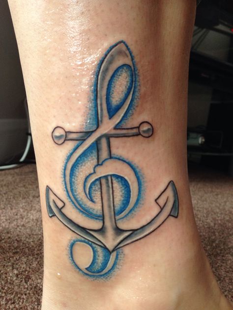 Anchor Music Tattoo, Ocean Music Tattoo, Musician Tattoo, Finger Tattoos Words, Phoenix Tattoo For Men, Song Tattoos, Quilting Stitches, Music Note Tattoo, Music Tattoo Designs