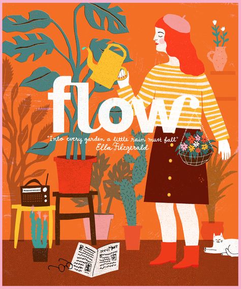 Cover Flow Magazine Frankie Magazine, Cut Paper Illustration, Flow Magazine, Summer Illustration, Lifestyle Illustration, Cool Magazine, Magazine Illustration, Magazine Cover Design, Travel Illustration