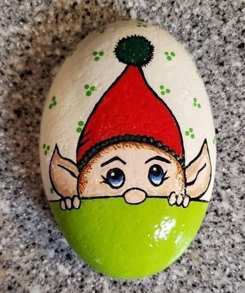 Pin on GNOMES ELVES FAIRIES Rock Painting CROSS STITCH Christmas Pebble Art, Painting Cross Stitch, Gift Bags Diy, Wood Slice Crafts, Elves And Fairies, Christmas Rock, Painted Rocks Craft, Rock Painting Patterns, Kindness Rocks