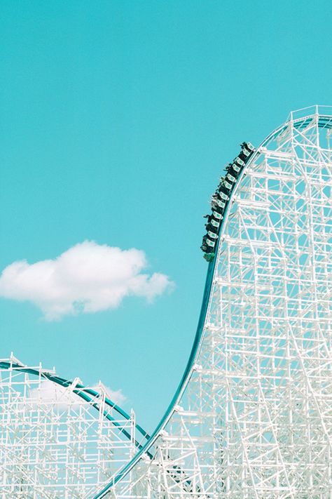 Real-life locations that look like the director’s film sets are celebrated in a new book, Accidentally Wes Anderson. Pictured: Spaceland rollercoaster in Japan, from Accidentally Wes Anderson by Wally Koval. Photography: Paul Hiller #accidentallywesanderson #architecture #photography Rollercoaster Photography, Wes Anderson Book, Accidentally Wes Anderson, Wes Anderson Aesthetic, Amusement Rides, Wedding Concept, Hotel Project, The Director, Wes Anderson