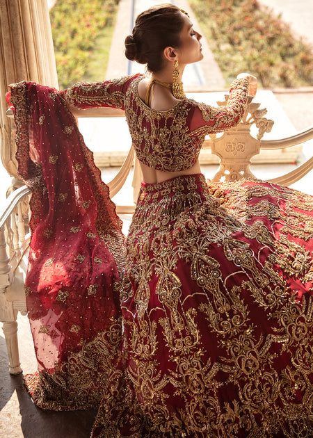 Sartaaj - Laam Essential Fashion Pieces, Casual Outfits For Girls, Bridle Dress, Red Bridal Dress, Asian Bridal Dresses, Bride Photoshoot, Potli Bag, Deep Maroon, Asian Bridal