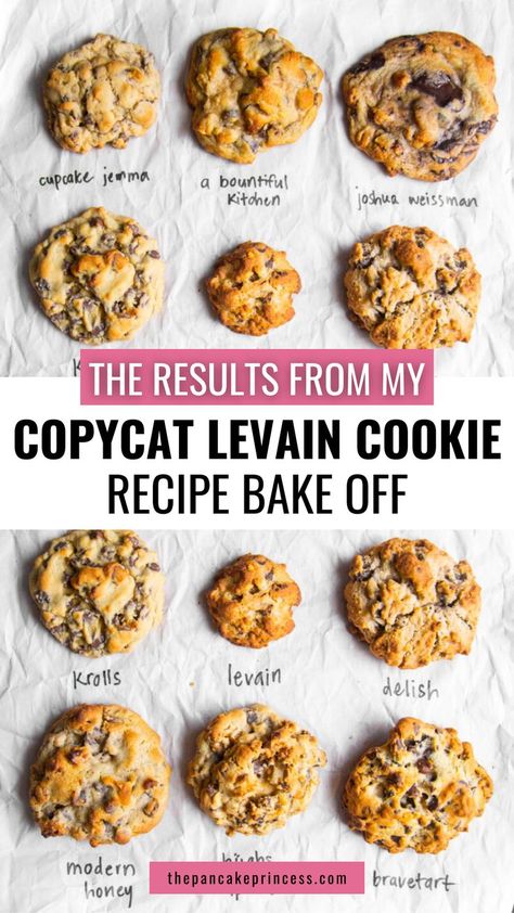 Want to know the best Levain copycat cookie recipe is? Checkout the recent Levain cookie recipe bake off to find the best recipe on the internet. Do you love the gooey, oversized chocolate chip walnut cookies from Levain Bakery in NYC? Here’s your guide to making the best copycat version at home! Levain Bakery has achieved cult-status fame for what they call “New York’s most famous cookie.” Their oversized cookies are almost scone-like with irresistibly craggy edges and underbaked centers. Levain Bakery Cookie Recipe, Cookie Recipes Gourmet, Levain Cookie Recipe, Nyc Bakery, Levain Cookies, Bakery Chocolate Chip Cookies, Chocolate Chip Walnut Cookies, Recipes Gourmet, Levain Bakery