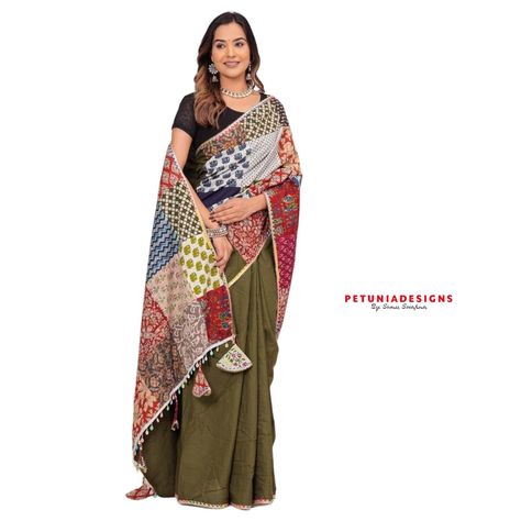 Embrace simplicity and elegance with our Pure Cotton Saree, featuring patchwork pallu and handmade fabric tassels. Available in a variety of beautiful color combinations, this saree is perfect for any occasion. Hurry and grab your piece before stocks run out! For inquiries or to place an order, please contact us on WhatsApp at 9000300006. #PureCottonSaree #PatchworkPallu #HandmadeTassels #ElegantFashion #SimpleStyle #EthnicWear #ColorfulSarees #LimitedStock #TimelessElegance #EverydayChic #... Fabric Tassels, Saree Wearing, Place An Order, Everyday Chic, Beautiful Color Combinations, Handmade Fabric, Run Out, Cotton Saree, Elegant Fashion