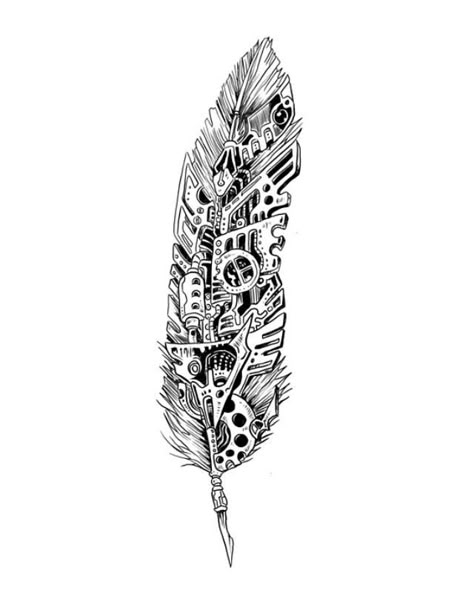 Tattoo Mechanical Design, Steampunk Feather Tattoo, Mechanical Art Drawing, Steampunk Tattoo Ideas, Steampunk Tattoo Design, Mechanical Tattoo, Mechanical Drawing, Wolf Tattoos Men